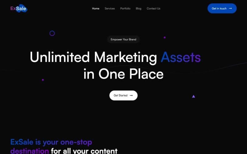 Exsale homepage