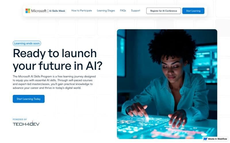 Microsoft AI Skills Week screenshot